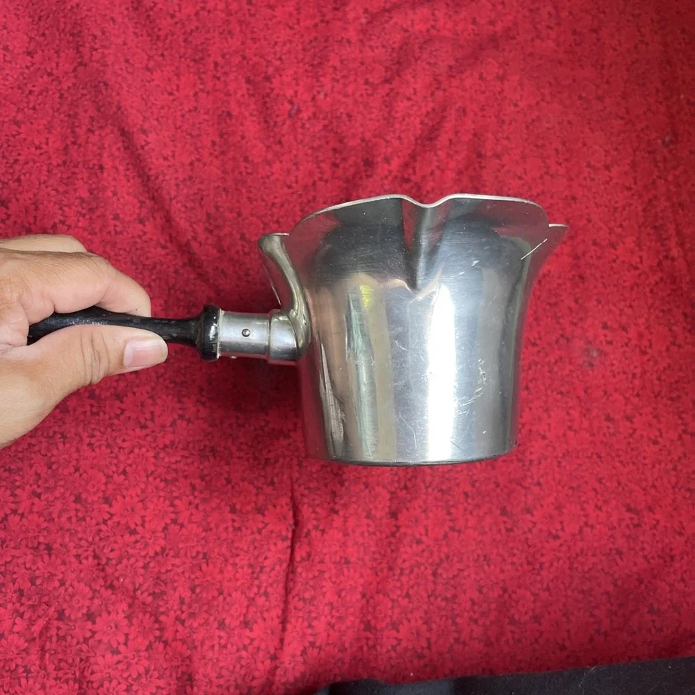 Queen Art Lotus Flower Gravy Boat‎ No. 105 Handmade Danish Quality Pewter